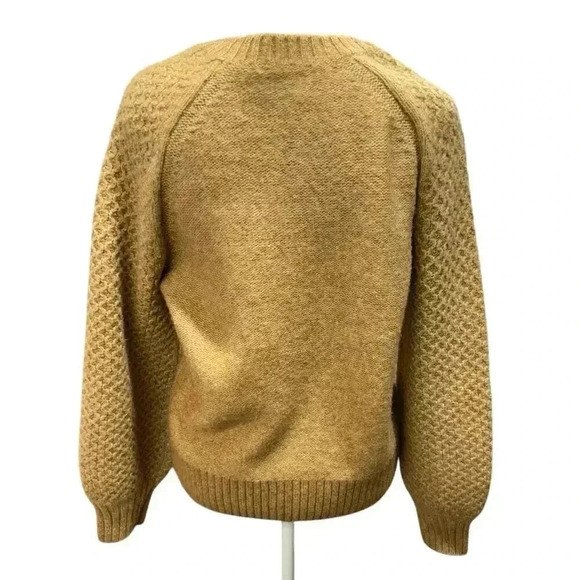 J.Crew Wool Blend Popover Long Sleeve Sweater In a Neutral Color Size Small - Picture 5 of 10